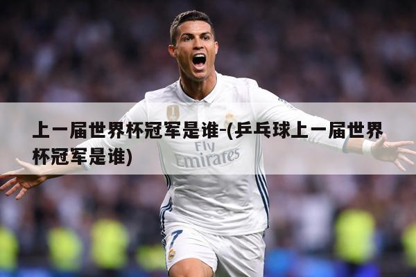 上一届世界杯冠军是谁-(乒乓球上一届世界杯冠军是谁)